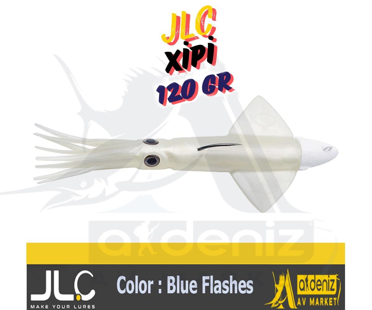 JLC Jigging A La Carta XIPI 120 Gr #7 Blue Flashes Combo Silikon Kalamar YemJLC JİGGİNG A LA CARTA