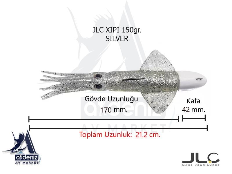 JLC Jigging A La Carta XIPI 150 Gr #10 SilverJLC JİGGİNG A LA CARTA