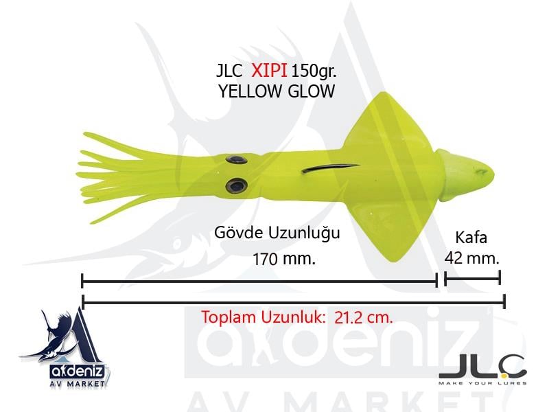 JLC Jigging A La Carta XIPI 150 Gr #2 GlowJLC JİGGİNG A LA CARTA