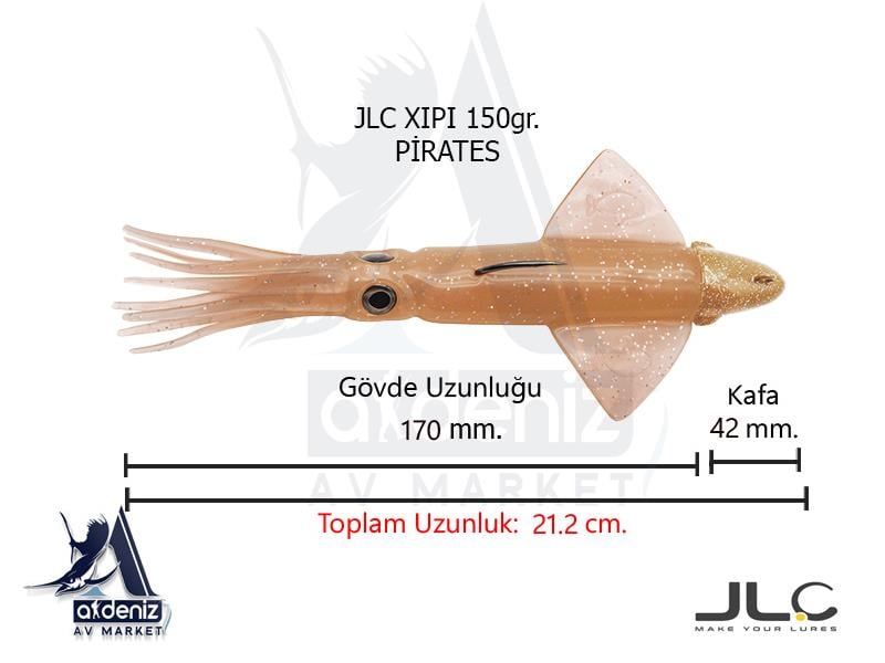JLC Jigging A La Carta XIPI 150 Gr #3 PiratesJLC JİGGİNG A LA CARTA