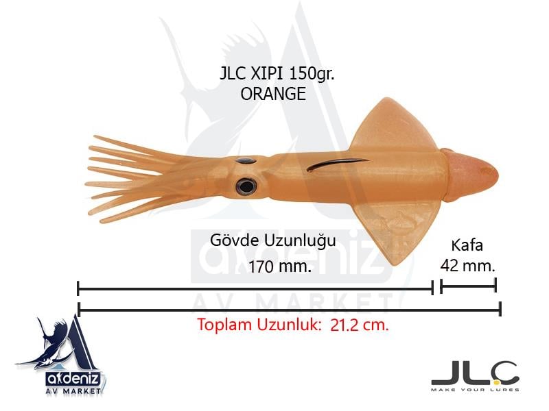 JLC Jigging A La Carta XIPI 150 Gr #5 OrangeJLC JİGGİNG A LA CARTA