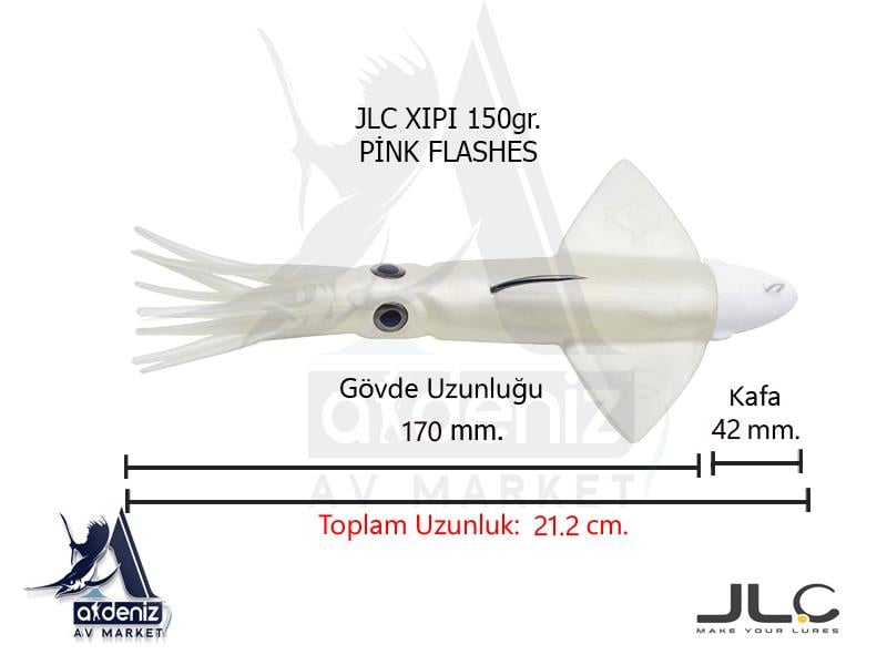 JLC Jigging A La Carta XIPI 150 Gr #8 Pink FlashesJLC JİGGİNG A LA CARTA