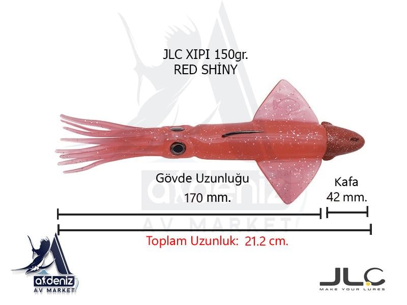 JLC Jigging A La Carta XIPI 150 Gr #9 Red ShinyJLC JİGGİNG A LA CARTA