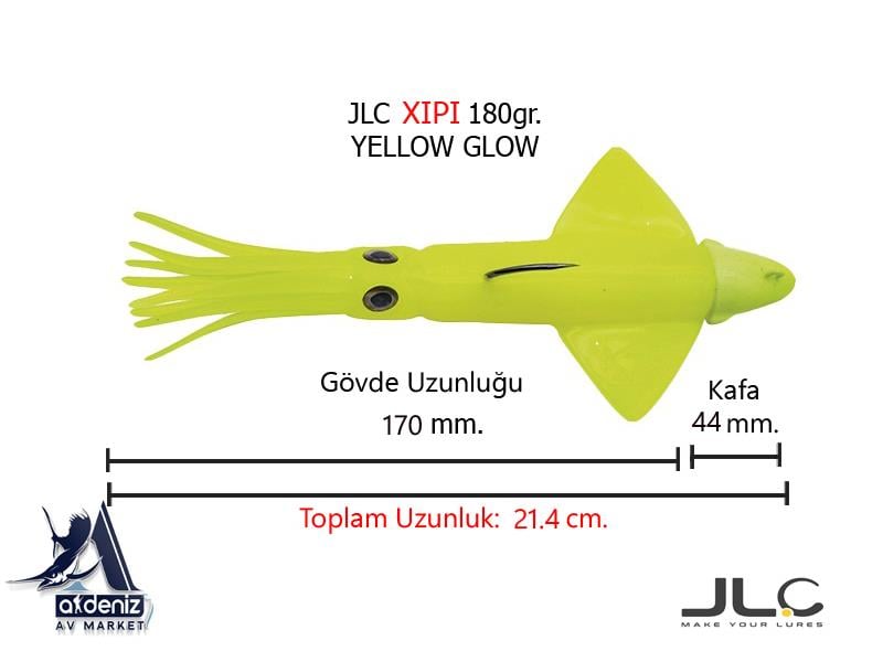 JLC Jigging A La Carta XIPI 180 Gr #2 GlowJLC JİGGİNG A LA CARTA