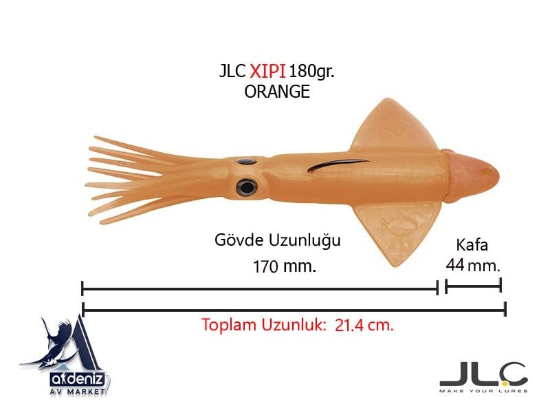 JLC Jigging A La Carta XIPI 180 Gr #5 OrangeJLC JİGGİNG A LA CARTA
