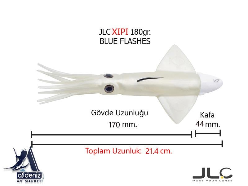 JLC Jigging A La Carta XIPI 180 Gr #7 Blue FlashesJLC JİGGİNG A LA CARTA