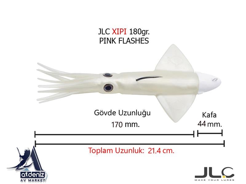 JLC Jigging A La Carta XIPI 180 Gr #8 Pink FlashesJLC JİGGİNG A LA CARTA