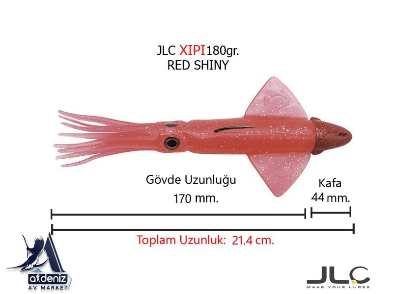 JLC Jigging A La Carta XIPI 180 Gr #9 Red ShinyJLC JİGGİNG A LA CARTA
