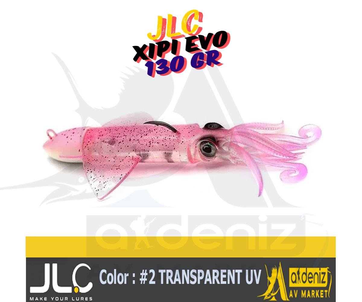 JLC Jigging A La Carta XIPI EVO 130 Gr #2 TRANSPARENT UV Combo Silikon Kalamar YemJLC JİGGİNG A LA CARTA