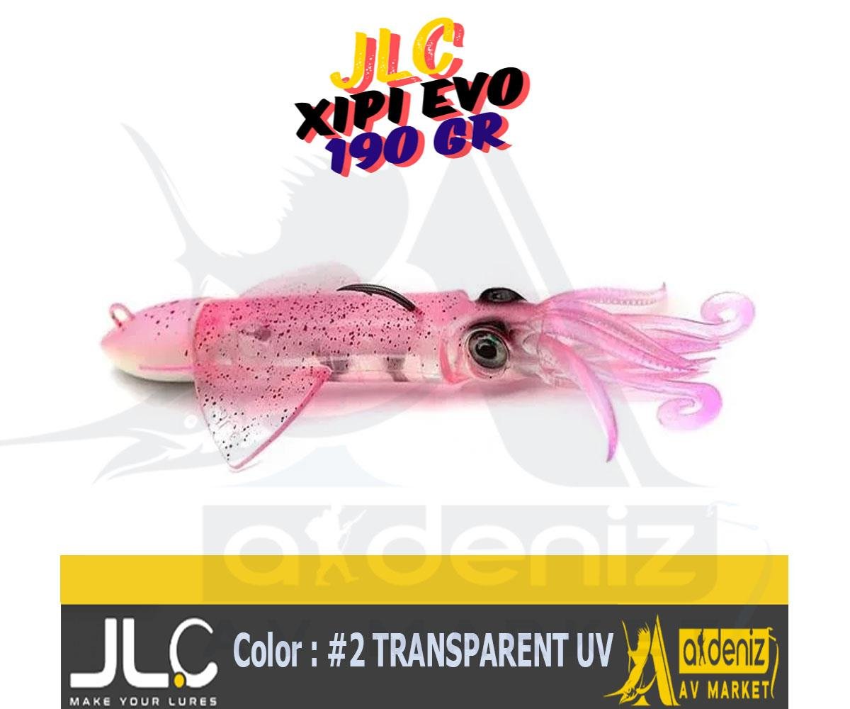 JLC Jigging A La Carta XIPI EVO 190 Gr #2 TRANSPARENT UV Combo Silikon Kalamar YemJLC JİGGİNG A LA CARTA