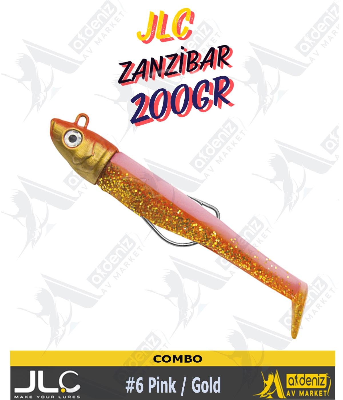 JLC Jigging A La Carta Zanzibar Combo Silikon Balık 150 mm 200 gr #6 Pink GoldJLC JİGGİNG A LA CARTA