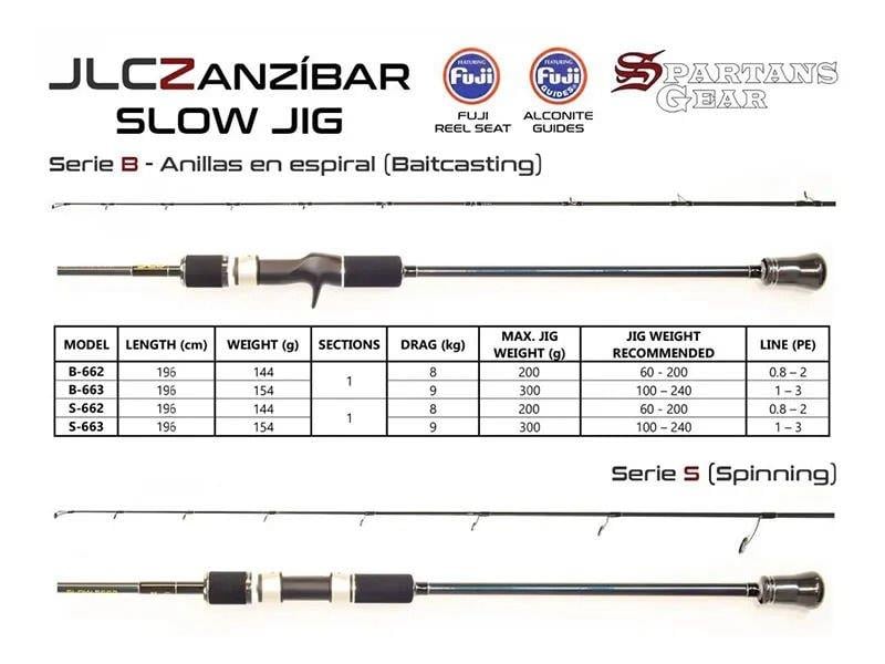 JLC Jigging A La Carta Zanzıbar Slow Rod B663 Max.300 Gr