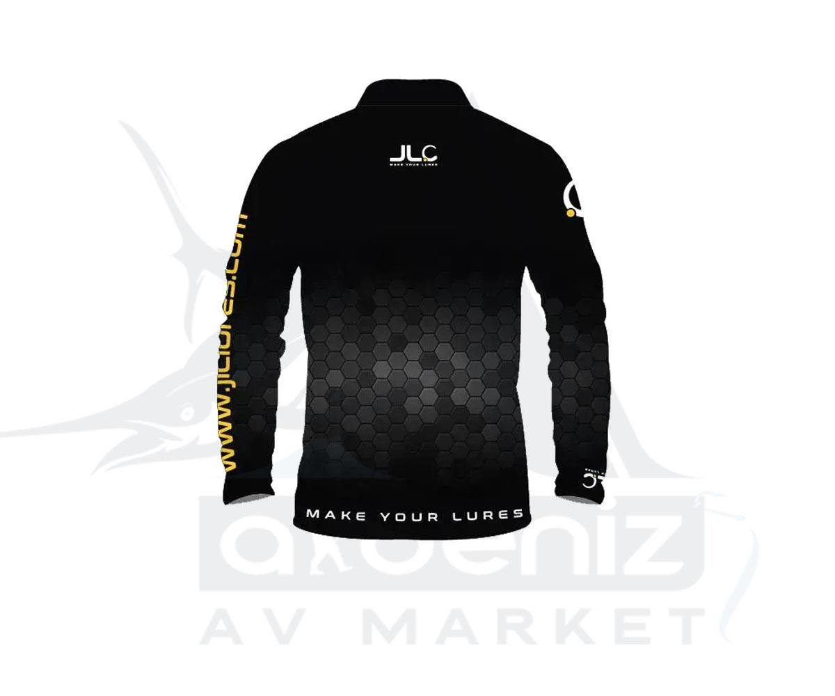 JLC Lures Lycra Long Sleeve Men's Technical T-Shirt Black Size:#LJLC JİGGİNG A LA CARTA