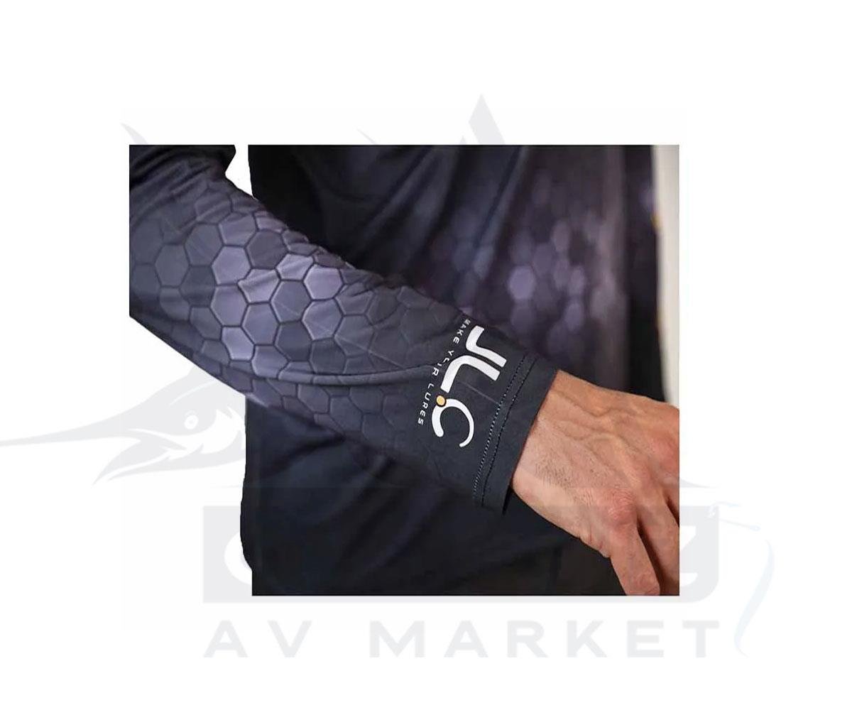 JLC Lures Lycra Long Sleeve Men's Technical T-Shirt Black Size:#LJLC JİGGİNG A LA CARTA