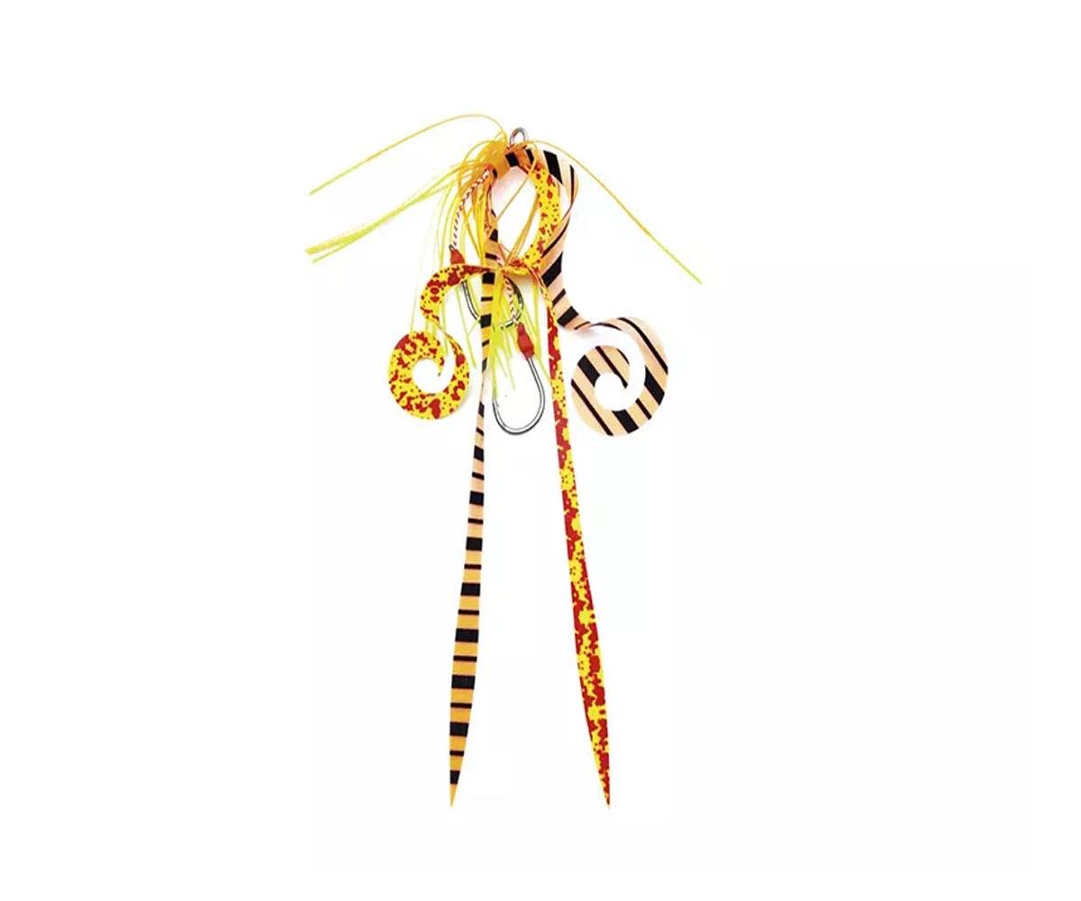 JLC Nautilus 2.0 Tai Rubber Yedek Skirts BKK #9 Color:3 Orange YellowJLC JİGGİNG A LA CARTA
