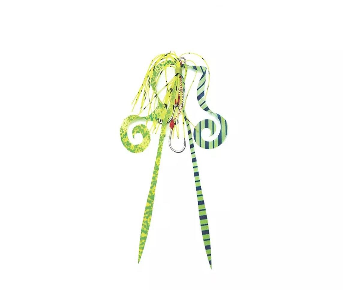JLC Nautilus 2.0 Tai Rubber Yedek Skirts BKK #9 Color:4 Yellow/GreenJLC JİGGİNG A LA CARTA