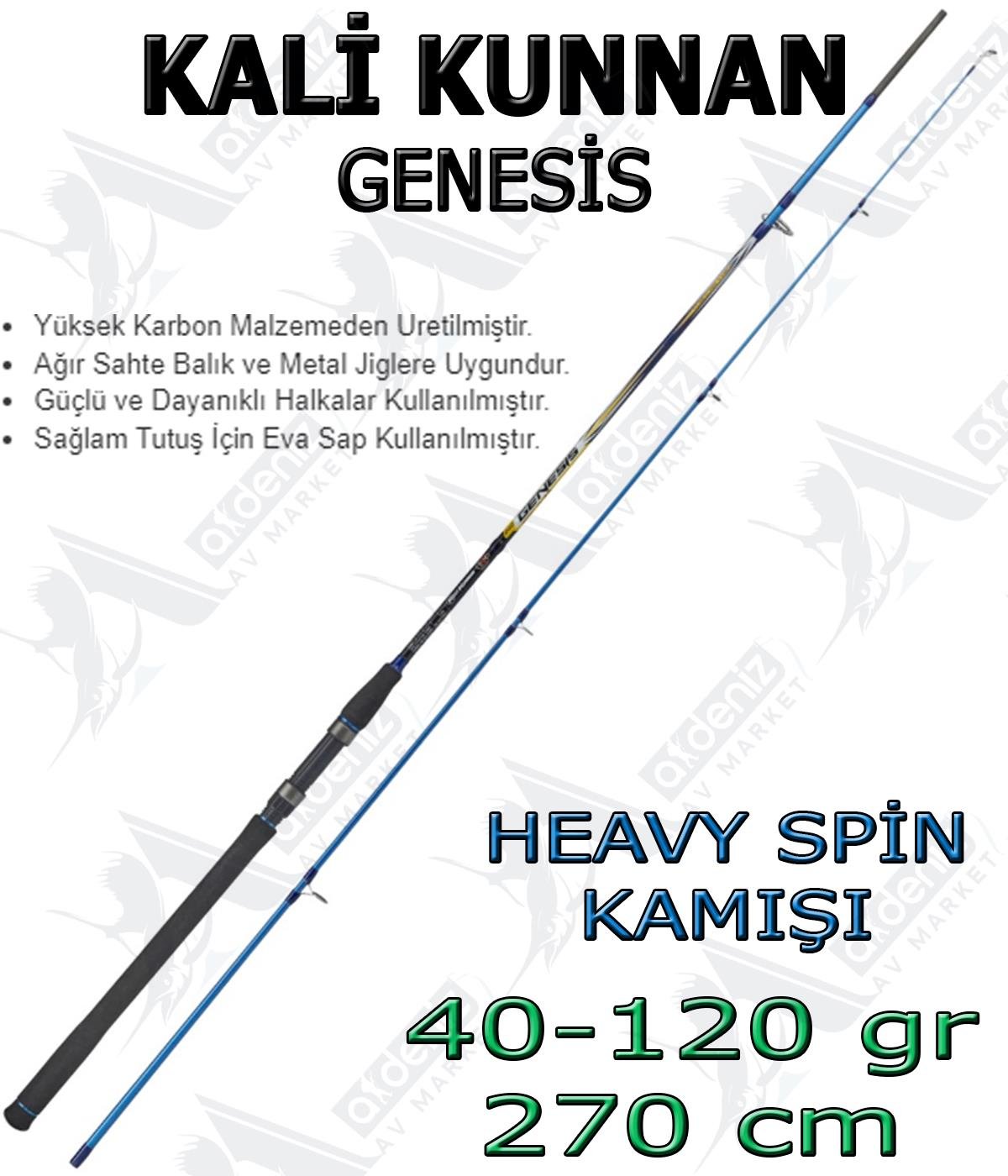 Kali Kunnan Genesis 270 Cm 40-120 Gr Olta Kamışı (2 Parça)KALİ KUNNAN