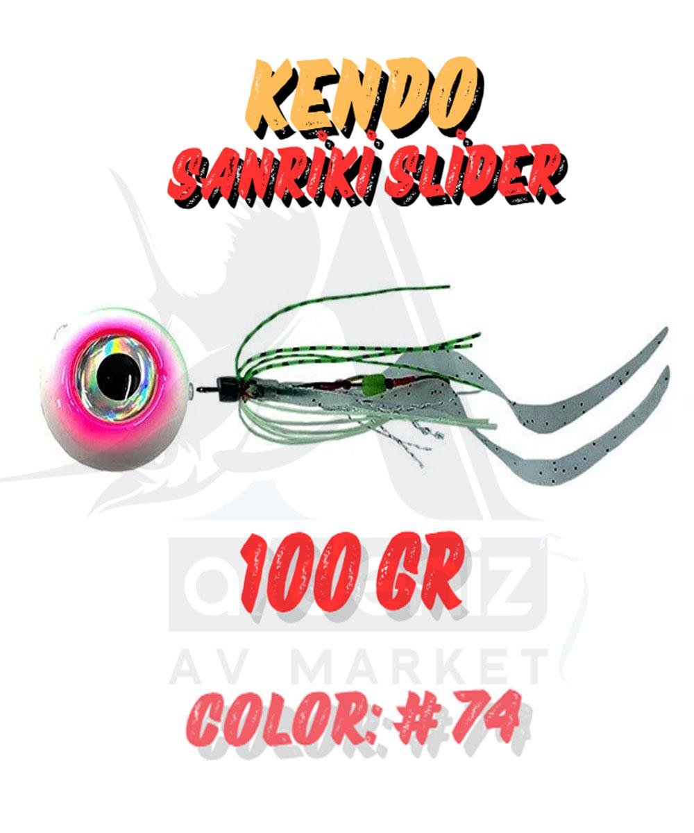 Kendo Sanriki Slider Tai Rubber Yem 100 gr Color:74KENDO
