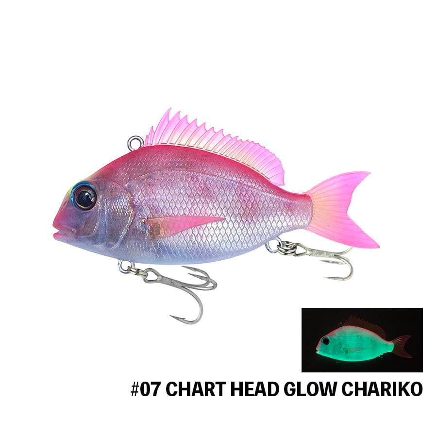 Little Jack Charikom Maket Vibrasyon Yem 50 mm 11 gr #07 Chart Head Glow Charıko