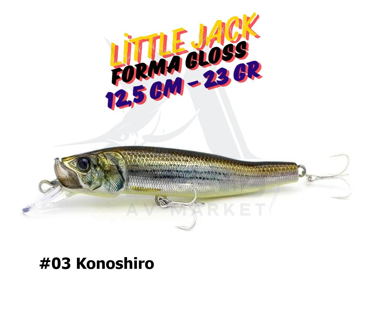 Little Jack Forma Gloss Maket Suni Yem 125 mm 23 gr  #03 KonoshiroLİTTLE JACK