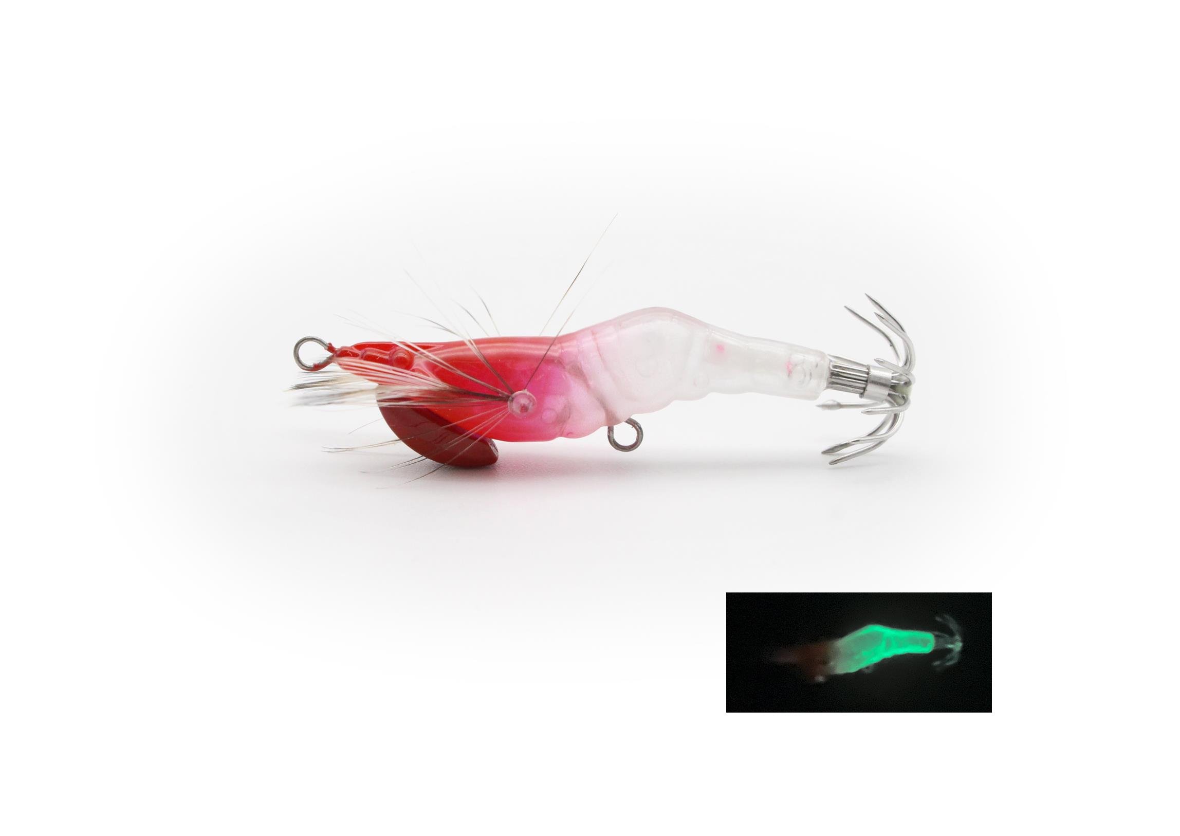 Little Jack Hanebix Squid Kalamar Zokası 35 mm 2 gr #07 Clear Red Head Glow