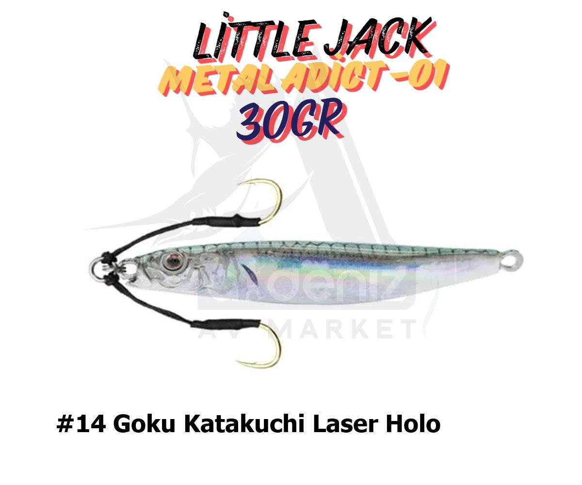 Little Jack Metal Adict-01 30 gr Jig Yem #14 Goku Katakuchi Laser HoloLİTTLE JACK