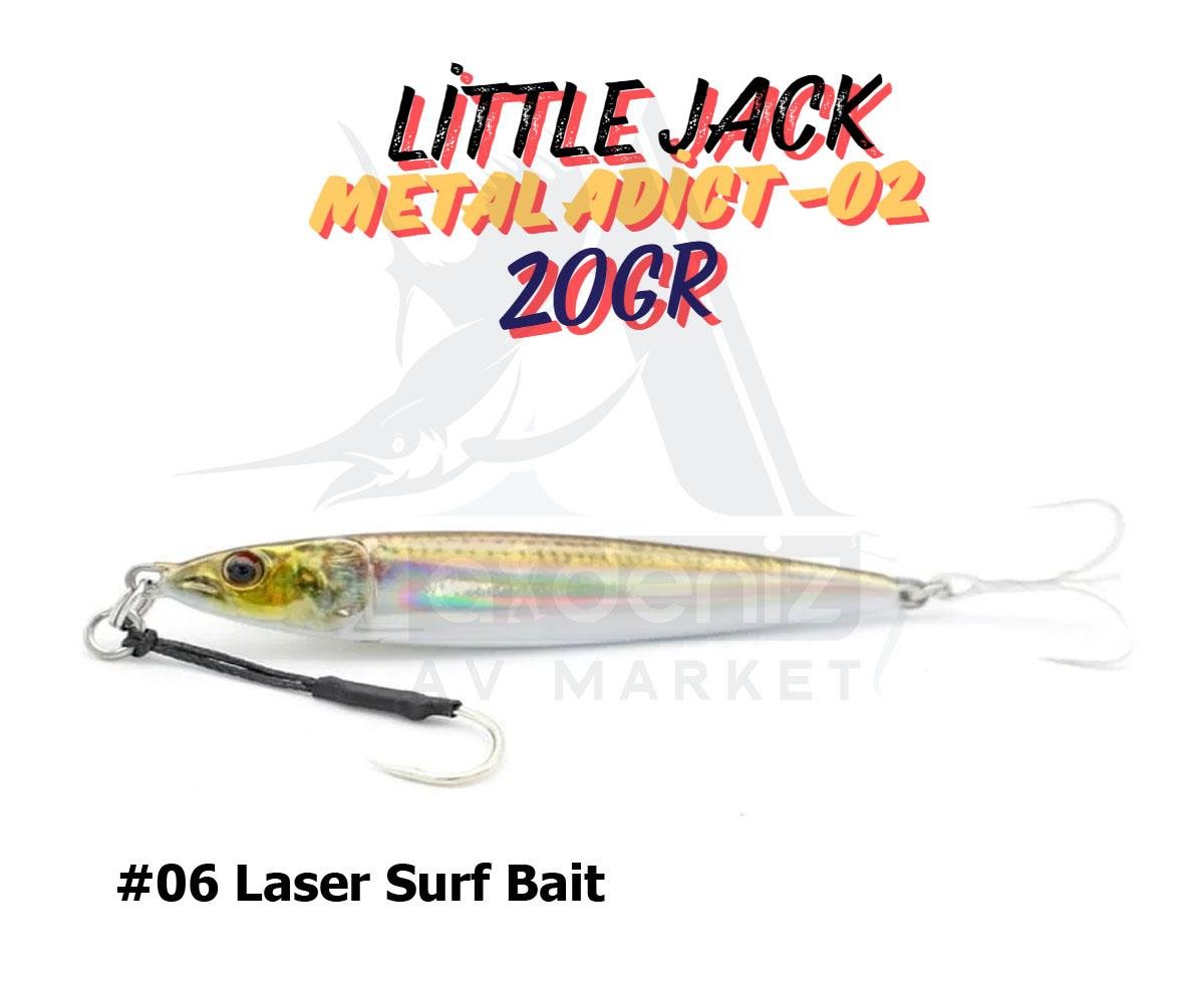 Little Jack Metal Adict-02 20 gr Jig Yem #06 Laser Surf BaitLİTTLE JACK