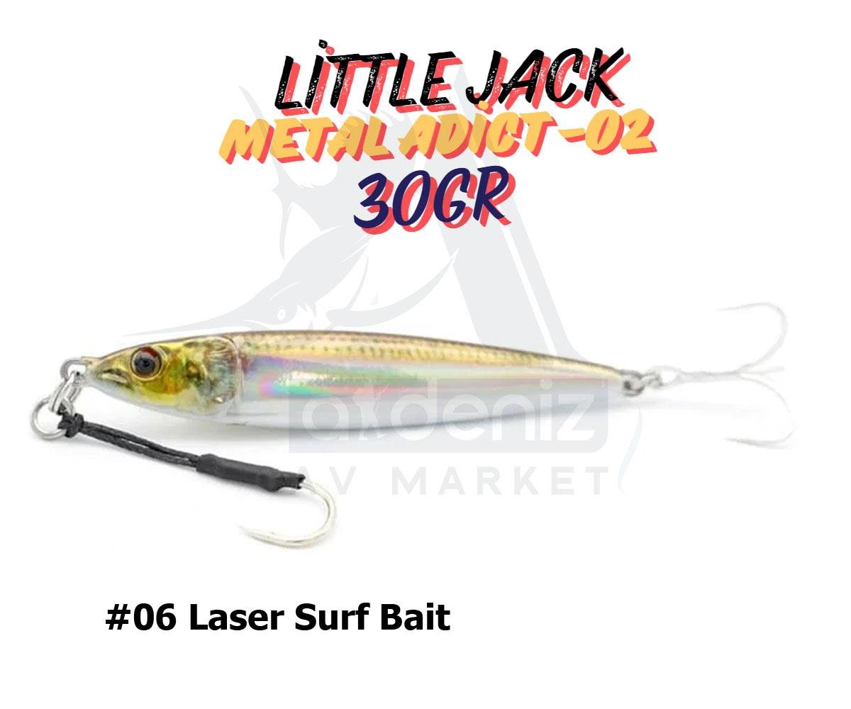 Little Jack Metal Adict-02 30 gr Jig Yem #06 Laser Surf BaitLİTTLE JACK