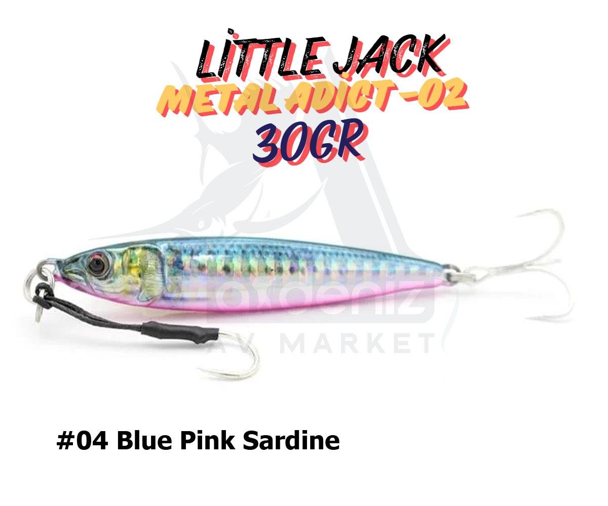 Little Jack Metal Adict-02 30 gr Jig Yem #04 Blue Pink SardineLİTTLE JACK