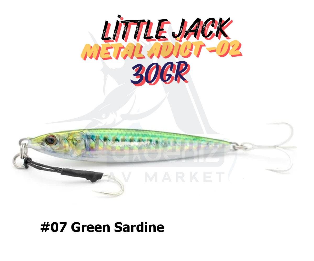 Little Jack Metal Adict-02 30 gr Jig Yem #07 Green SardineLİTTLE JACK