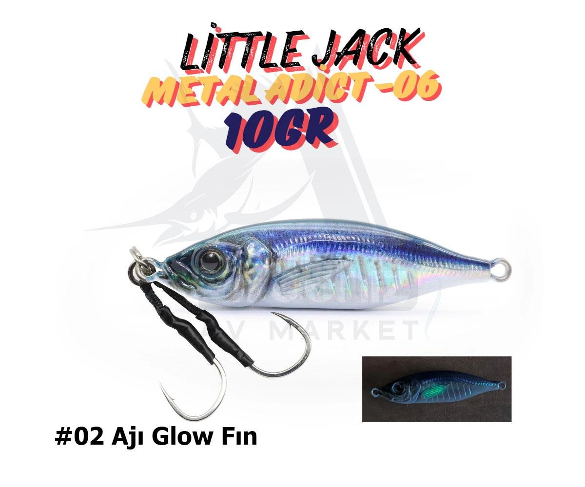 Little Jack Metal Adict-06 10 gr Jig Yem #02 Ajı Glow FınLİTTLE JACK