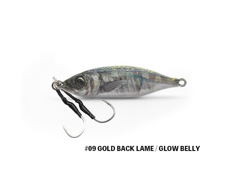 Little Jack Metal Adict-06 20 gr Jig Yem #09 Gold Back Lame / Glow Belly