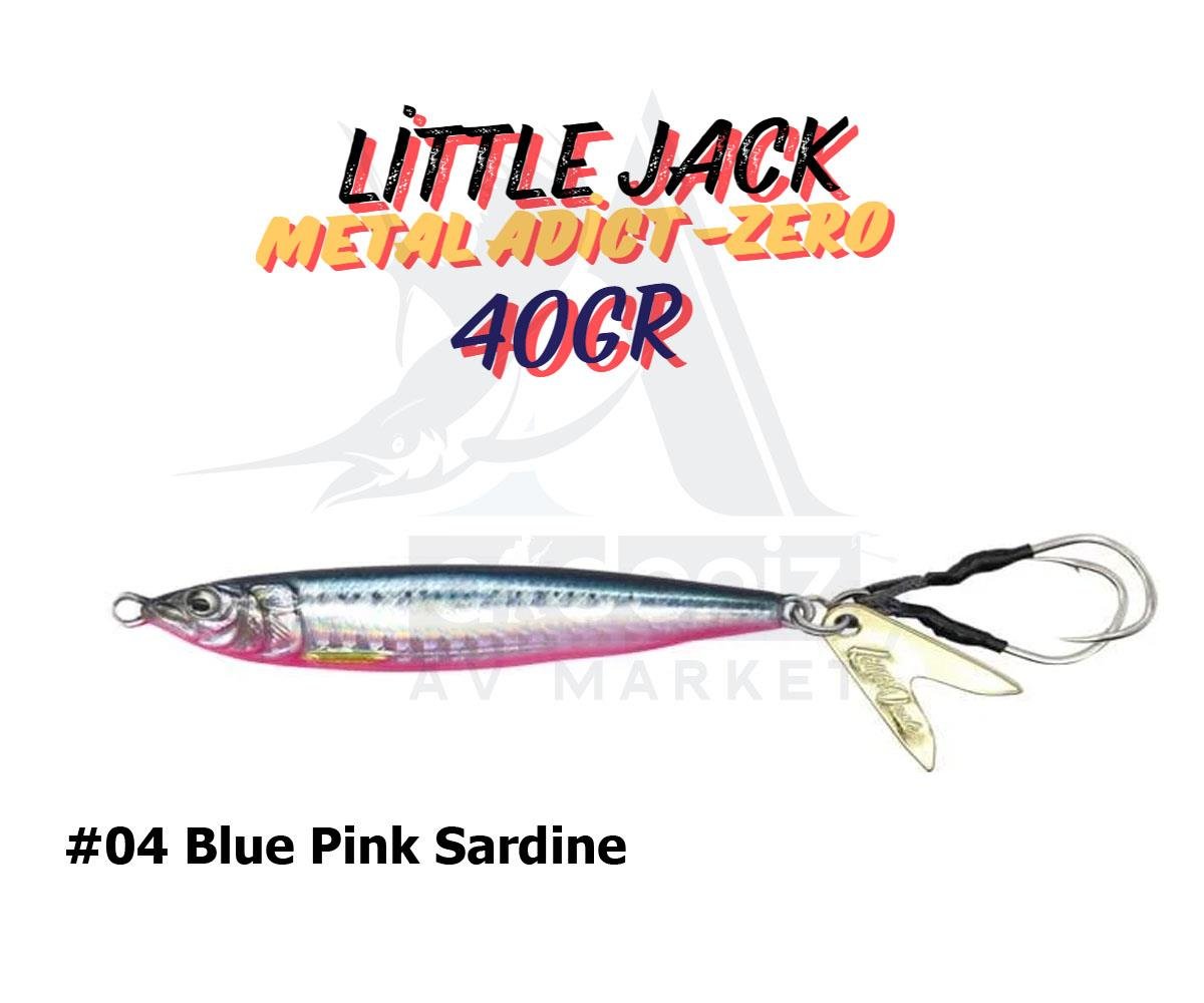 Little Jack Metal Adict-ZERO 40 gr Jig Yem #04 Blue Pink SardineLİTTLE JACK