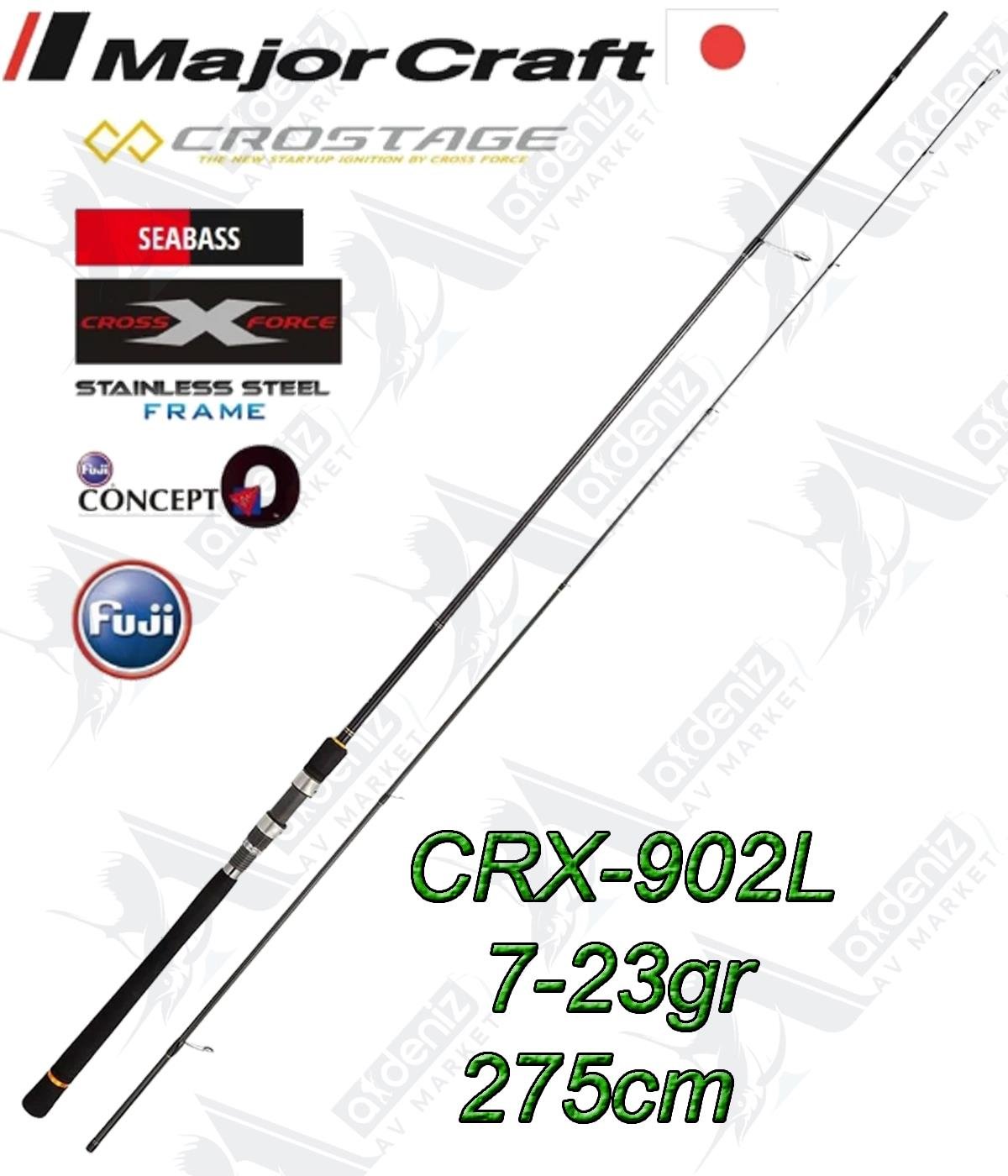 Major Craft New Crostage CRX-902L Seabass 2 Parça Spin Kamış 7-23gr 275cmMAJOR CRAFT