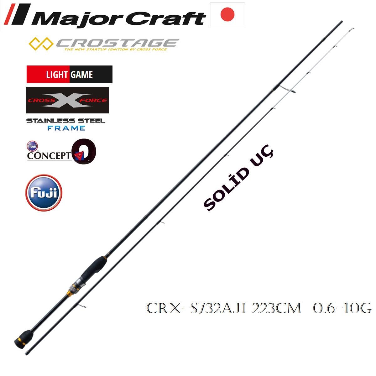 Major Craft New Crostage CRX-S732AJI Solid Uç 223 cm 0.6-10 gr LRF KamışıMAJOR CRAFT