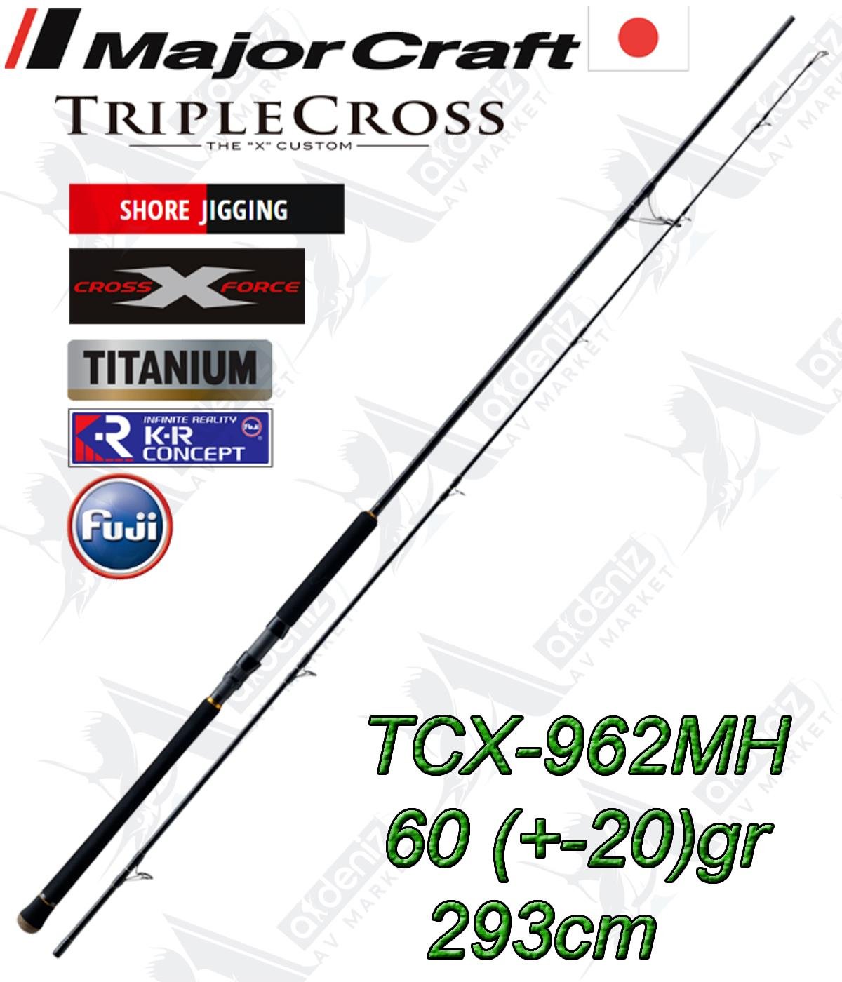 Major Craft New Triple Cross TCX-962MH Shore Jigging Kamış 293cm 60 (+-20)grMAJOR CRAFT