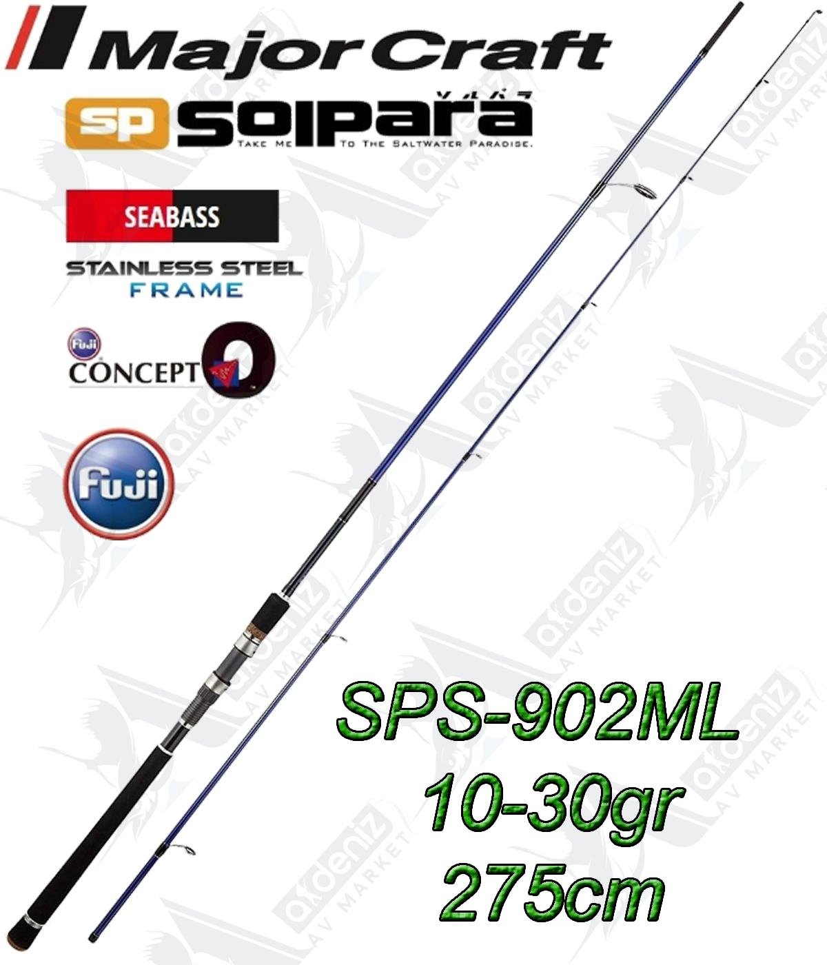 Major Craft Solpara SPS-902ML Seabass Spin Kamış  2 Parça 10-30gr 275cmMAJOR CRAFT