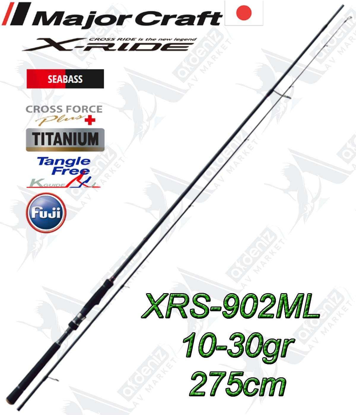 Major Craft X-Ride XRS-902ML Seabass Spin Kamış 2 Parça 10-30gr 275cmMAJOR CRAFT