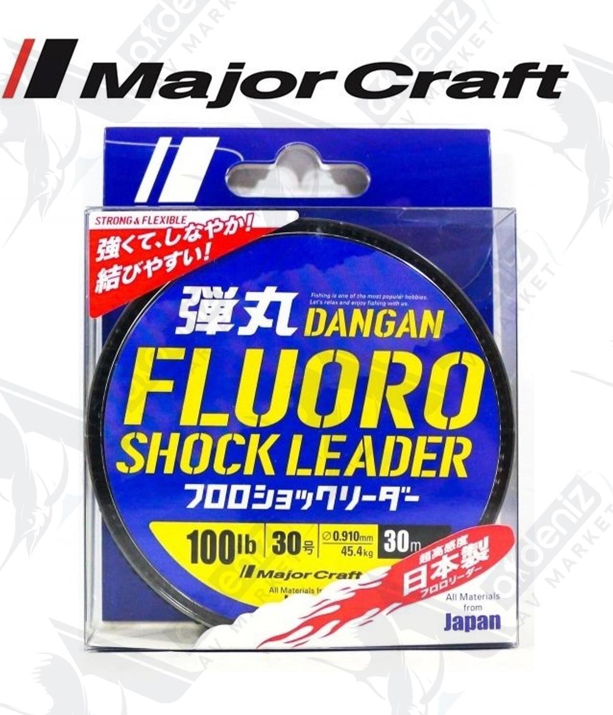 MC Major Craft Dangan Fluoro Shock Leader DFL 0.91mm 100Lb (45.4kg) Pe#30 30mtMAJOR CRAFT