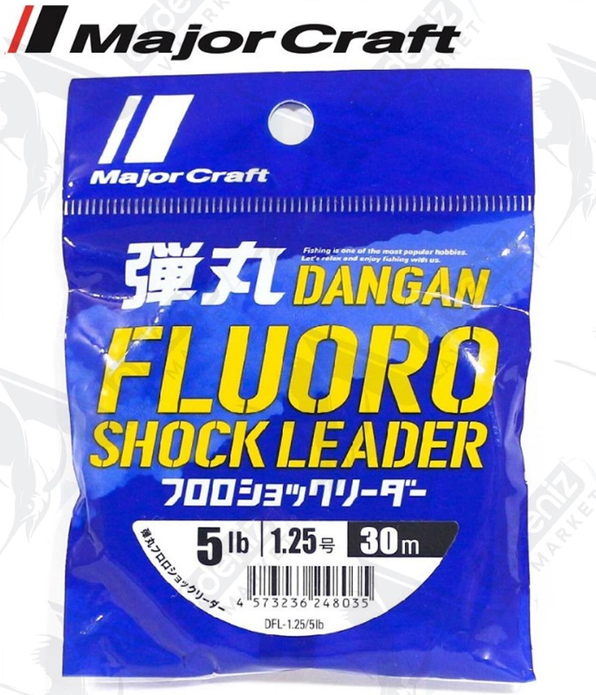 MC Major Craft Dangan Fluoro Shock Leader DFL 0.185mm 5Lb (3.05kg) Pe#1.25 30mt.MAJOR CRAFT