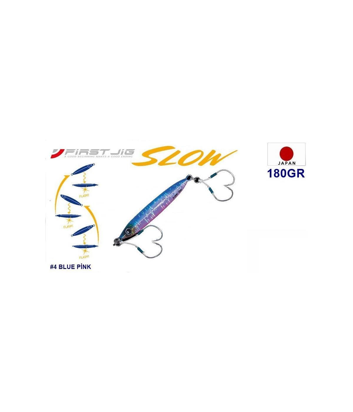 MC Major Craft First Jig Slow FJSW-180 Metal Yem 180 gr #BLUE PİNK (UV) 04MAJOR CRAFT