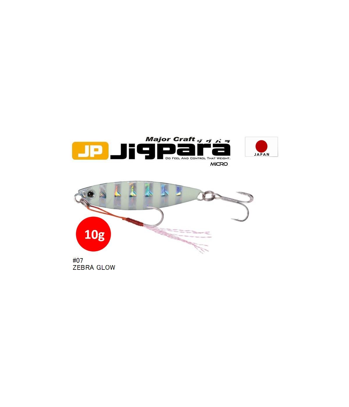 MC Major Craft Jigpara Micro JPM-10 Jig Sahte Yem 10 gr #Zebra Glow 07MAJOR CRAFT