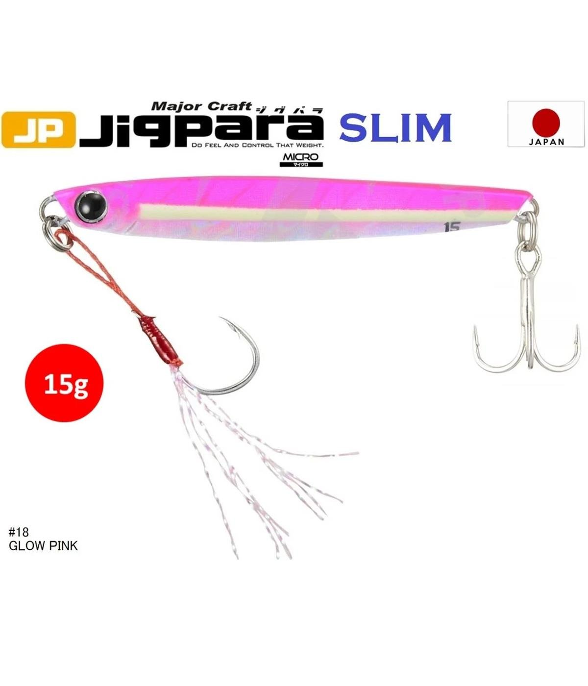 MC Major Craft Jigpara Micro Slim JPMSL-15 Jig Sahte Yem 15 gr #Glow Pink 18MAJOR CRAFT