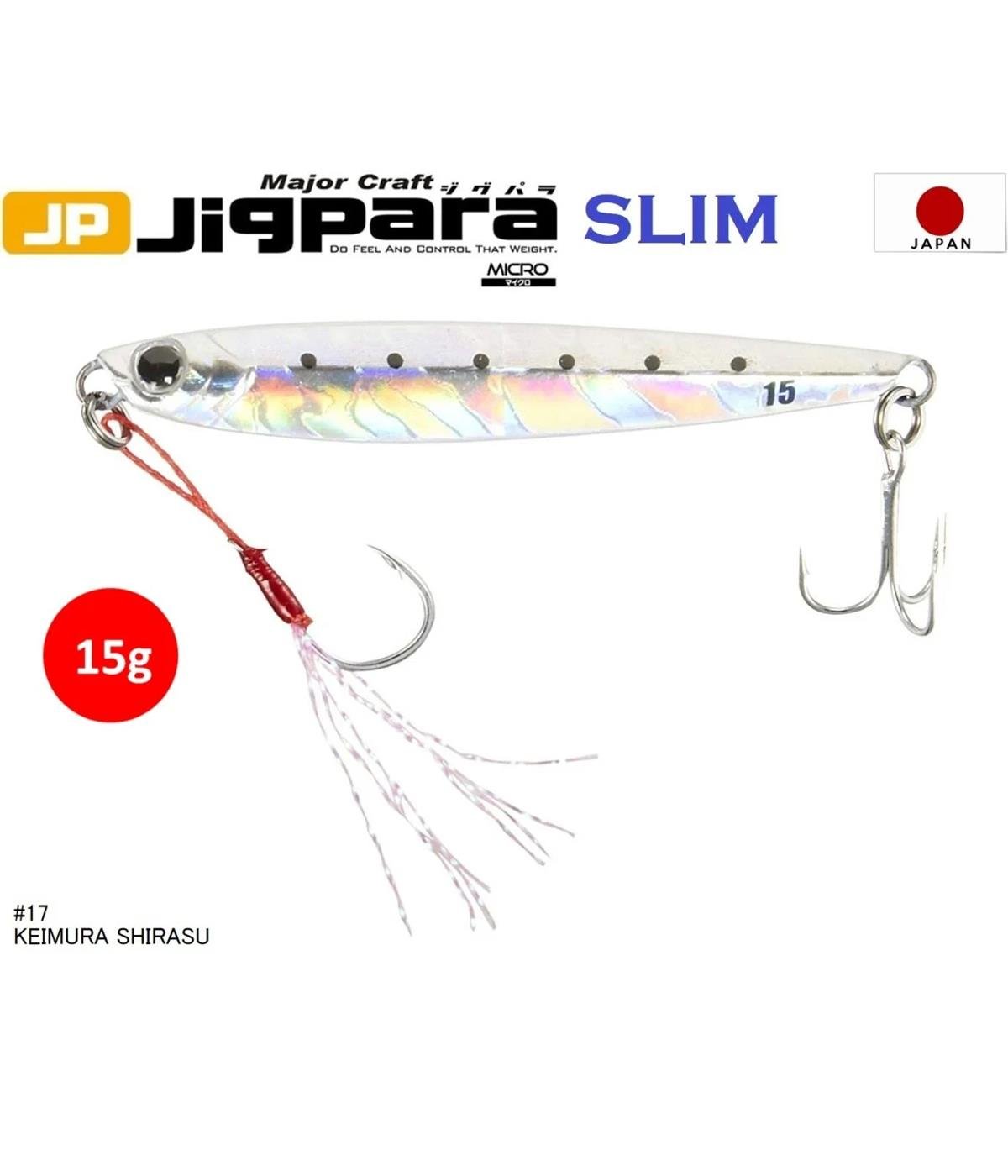 MC Major Craft Jigpara Micro Slim JPMSL-15 Jig Sahte Yem 15 gr #KEIMURA UV SHIRASU 17MAJOR CRAFT