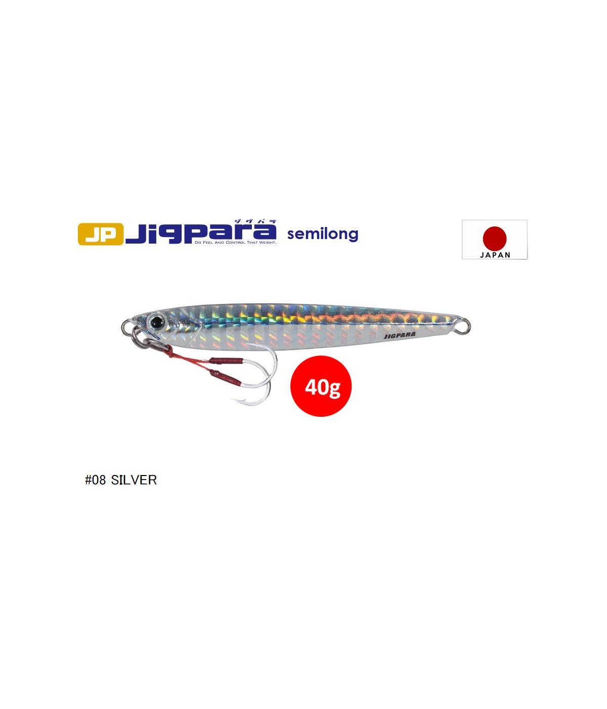MC Major Craft Jigpara Semi Long JPSL-40 Metal Jig Yem 40 gr #Silver 08MAJOR CRAFT