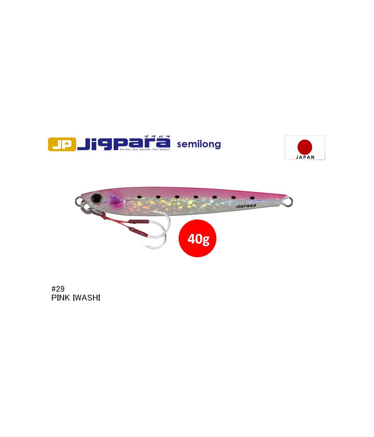 MC Major Craft Jigpara Semi Long JPSL-40 Metal Jig Yem 40 gr #Pink İwashi 29MAJOR CRAFT