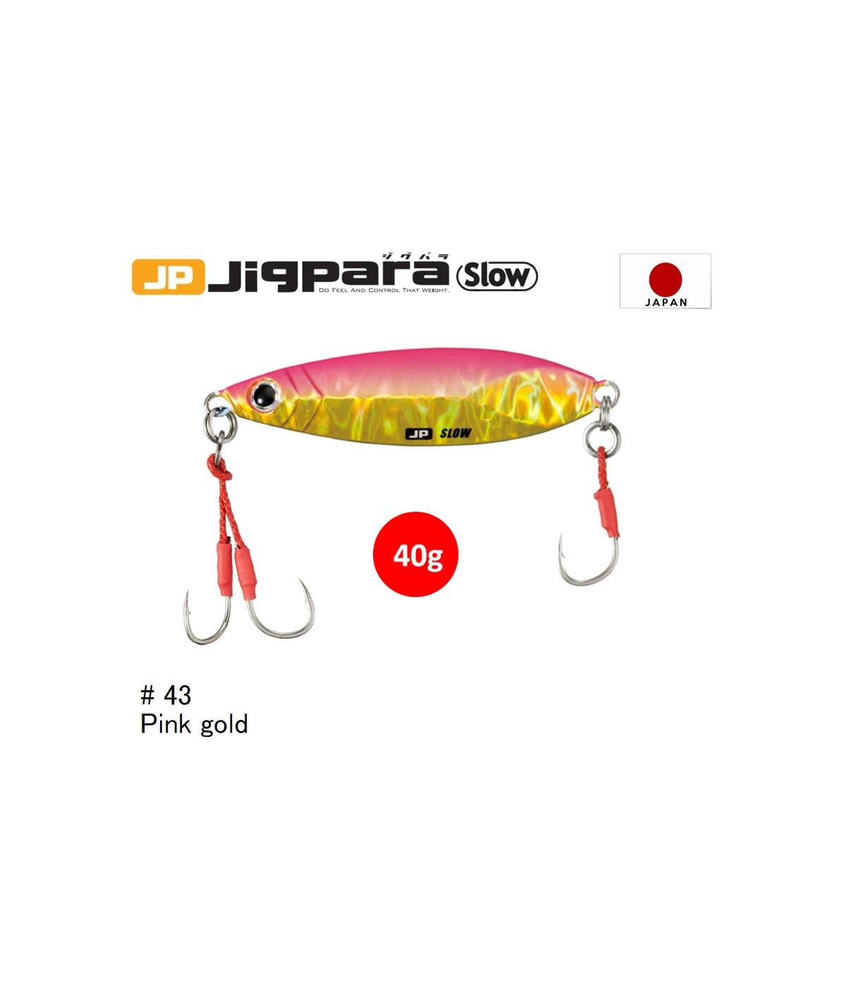 MC Major Craft Jigpara Slow JPSlow-40 Metal Jig Yem 40 gr #Pink Gold 43MAJOR CRAFT
