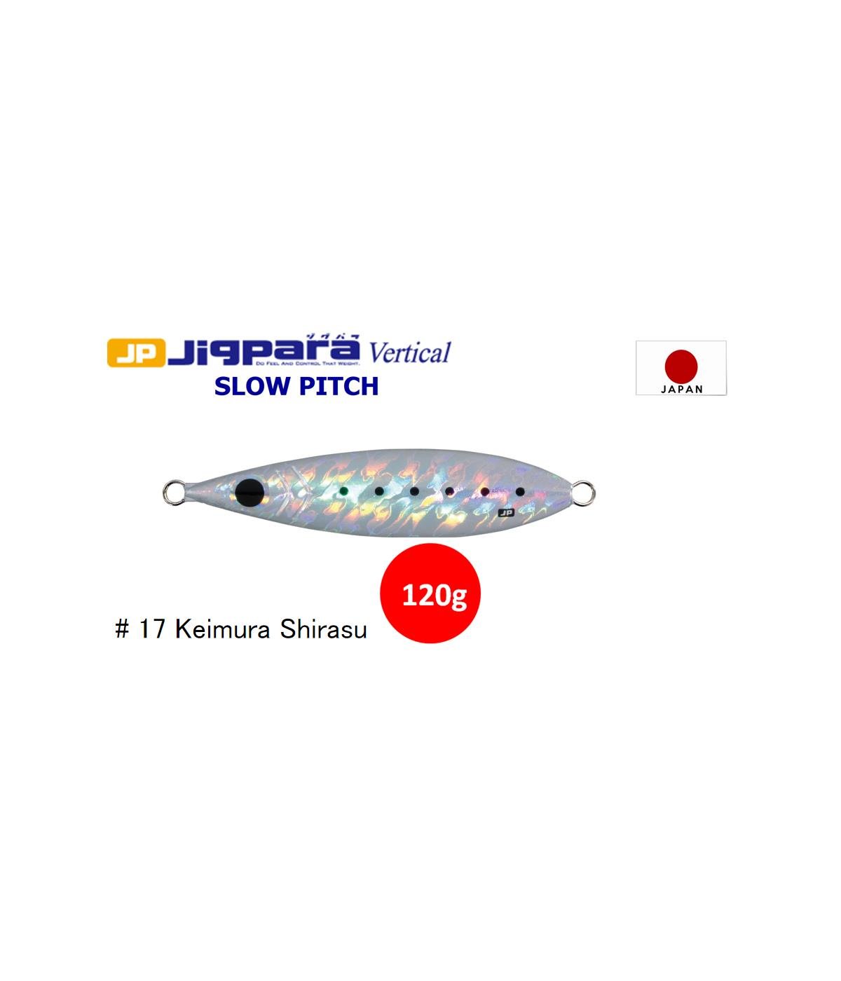 MC Major Craft Jigpara Vertical Slow Pitch Jig JPVSP-120gr Metal Yem 120 gr #KEİMURA SHİRASU 17MAJOR CRAFT