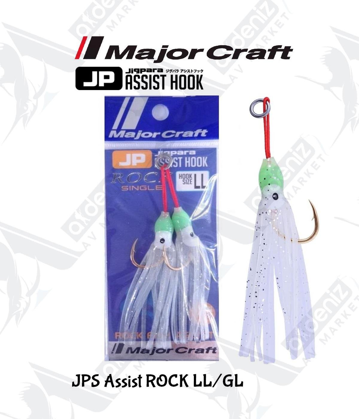 MC Major Craft Rock JPS Single Asist İğne 2'li Paket #LL/GlowMAJOR CRAFT