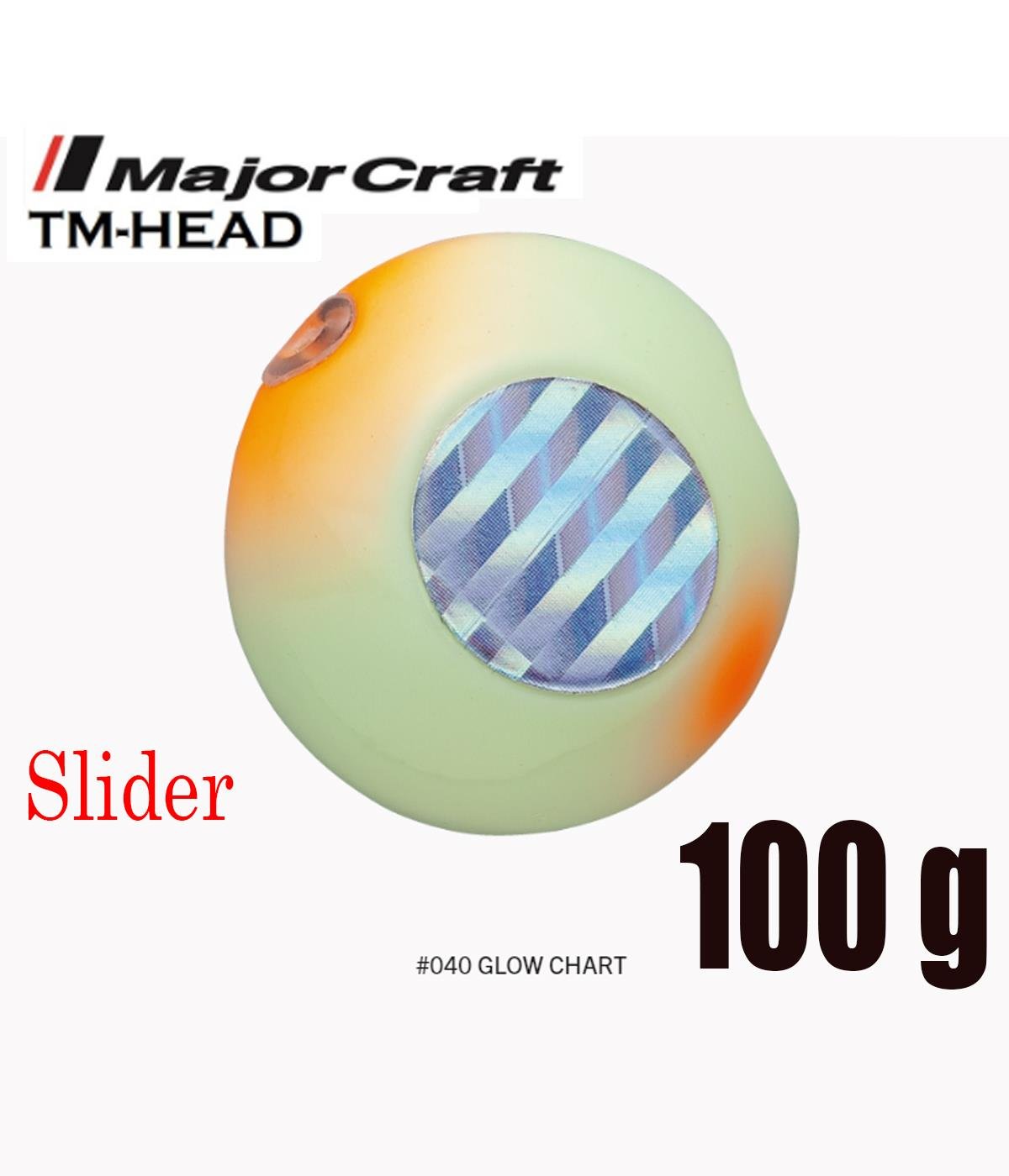 MC Major Craft TM-Head Slider 100g #40 Glow ChartMAJOR CRAFT